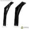 Ekena Millwork Galveston Wrought Iron Bracket, (Triple center brace), Antiqued Silver 2"W x 7 1/2"D x 10"H BKTM02X07X10TGLASV - alternate 4